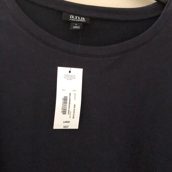 a.n.a. Long Sleeve Drop Shoulder Sweatshirt - Picture 3 of 4